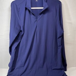 Lands' End Women's‎ Blue Quarter-Zip pullover